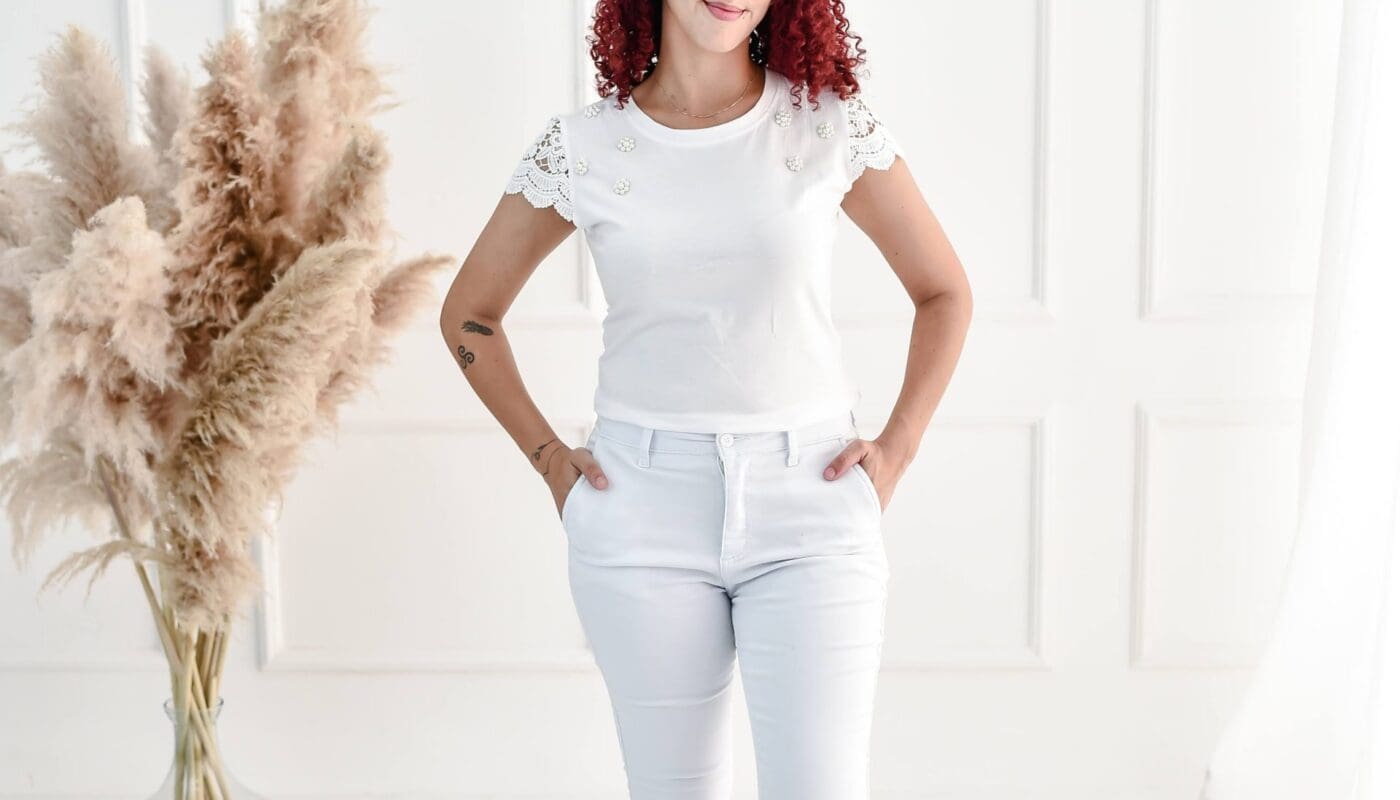 Calça Cigarrete Feminina Jeans com Lycra Acetinado Semi Social