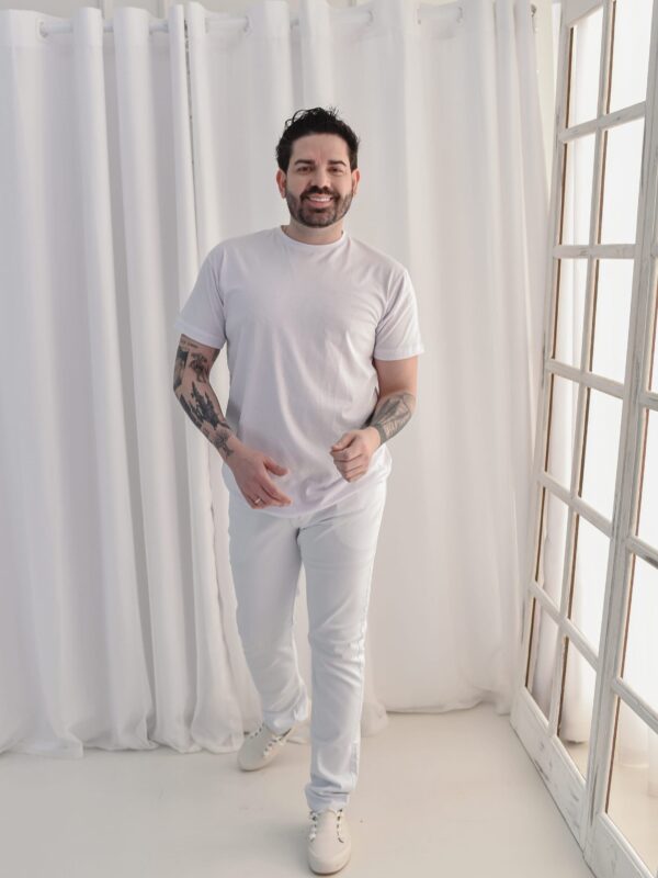 Calça Fit Masculina Jeans Básica