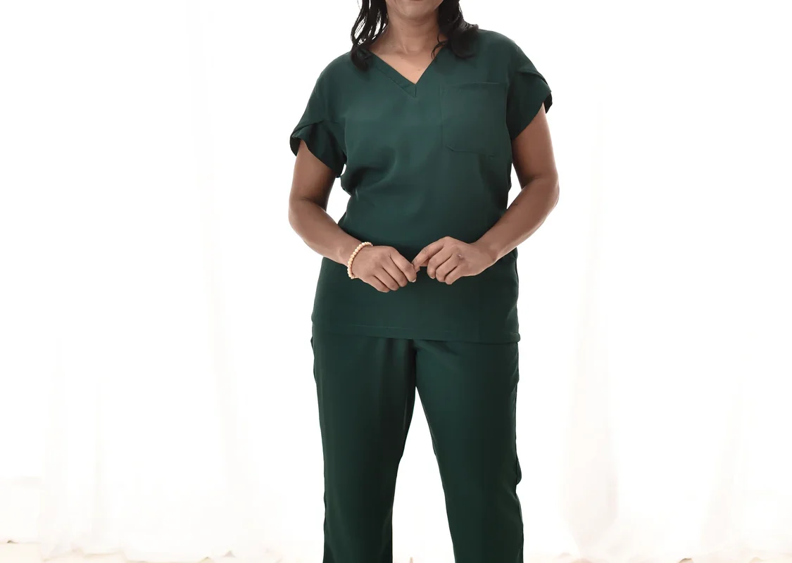 Pijama Cirúrgico Manga Curta Feminino em Gabardine Grécia