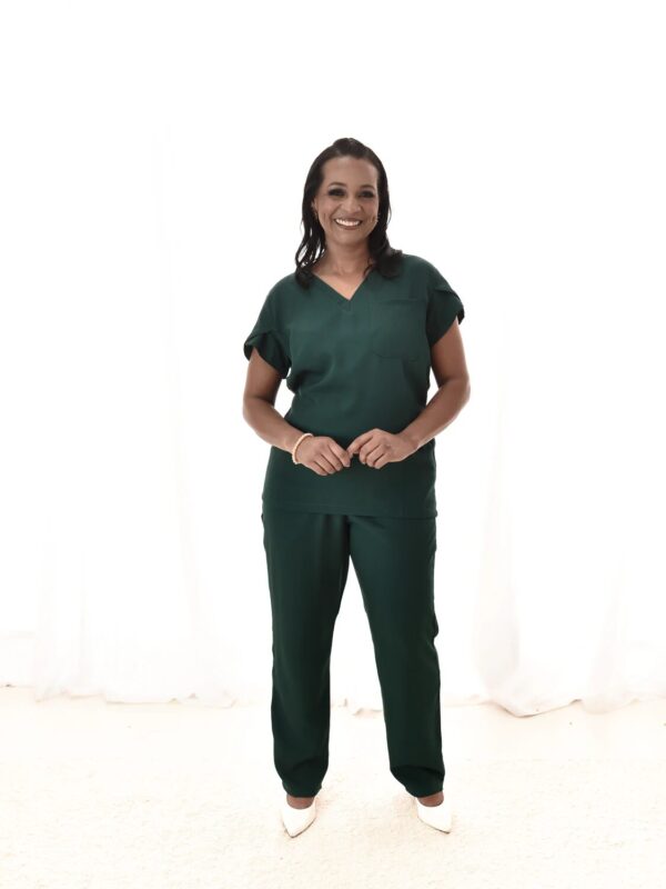 Pijama Cirúrgico Manga Curta Feminino em Gabardine Grécia