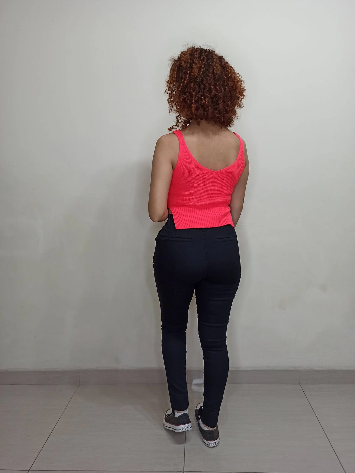 Calça Cigarrete Feminina Jeans com Lycra Acetinado Semi Social