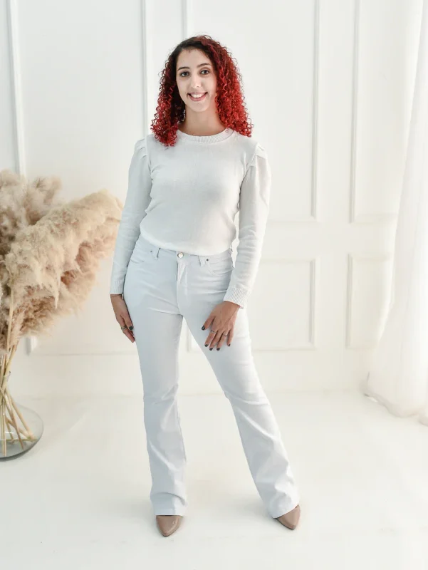 Calça Flare Feminina Jeans Plus (0268)