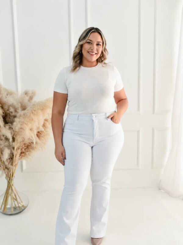 Calça Flare Feminina Jeans Plus (0268)