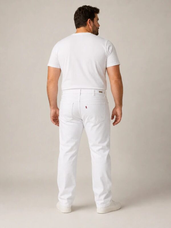 Calça Reta Masculina Jeans Tradicional Básica Plus (13331)