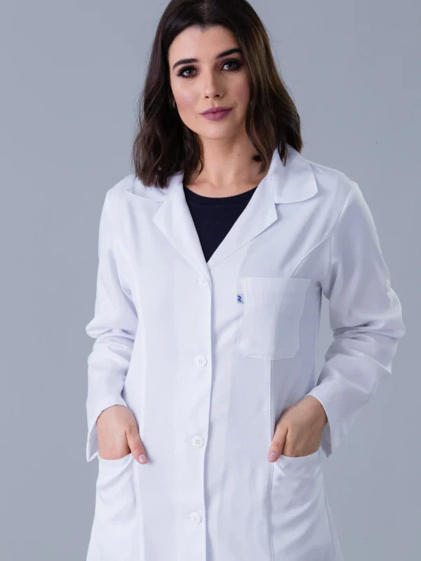 Jaleco Manga Longa Feminino em Gabardine com Martingale (492)