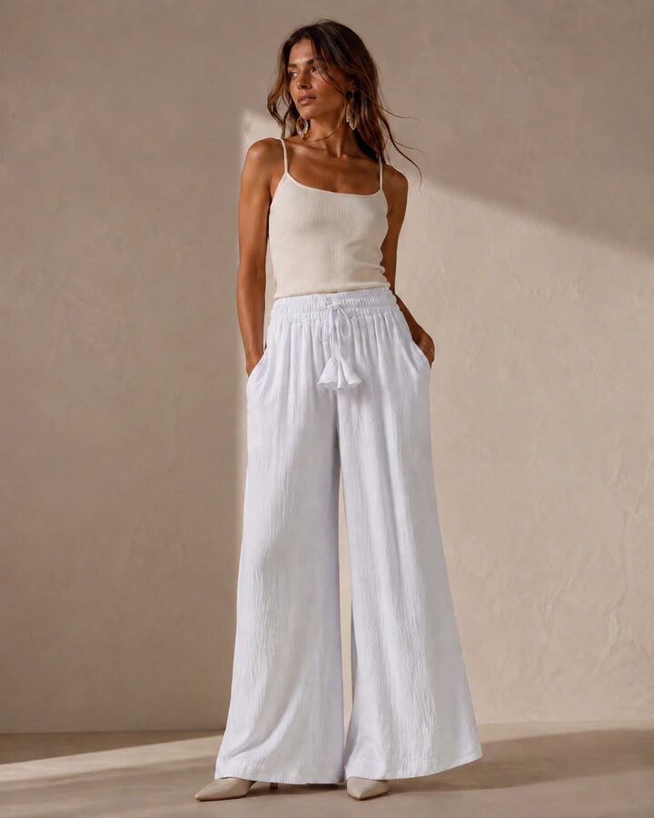 Calça Pantalona Feminina em Duna