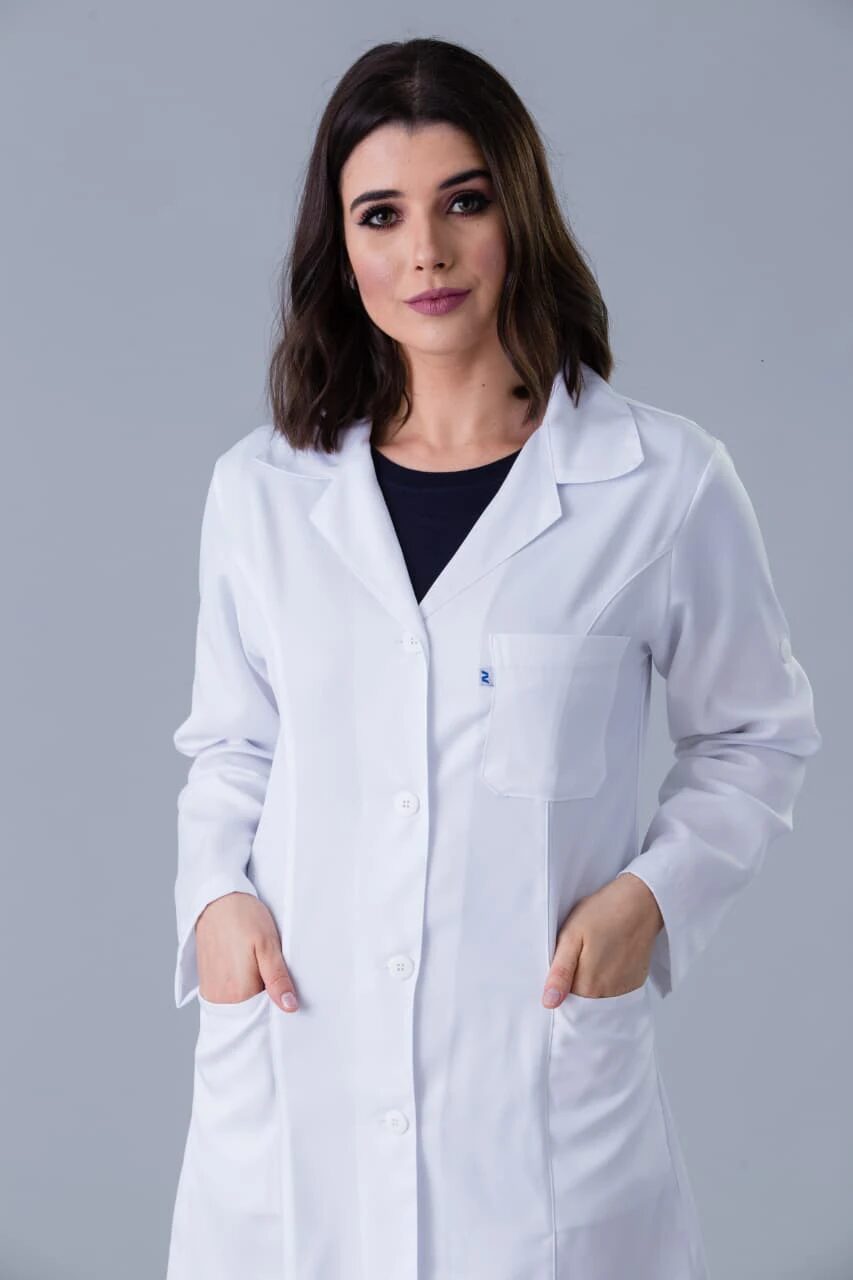 Jaleco Manga Longa Feminino em Gabardine com Martingale (492)