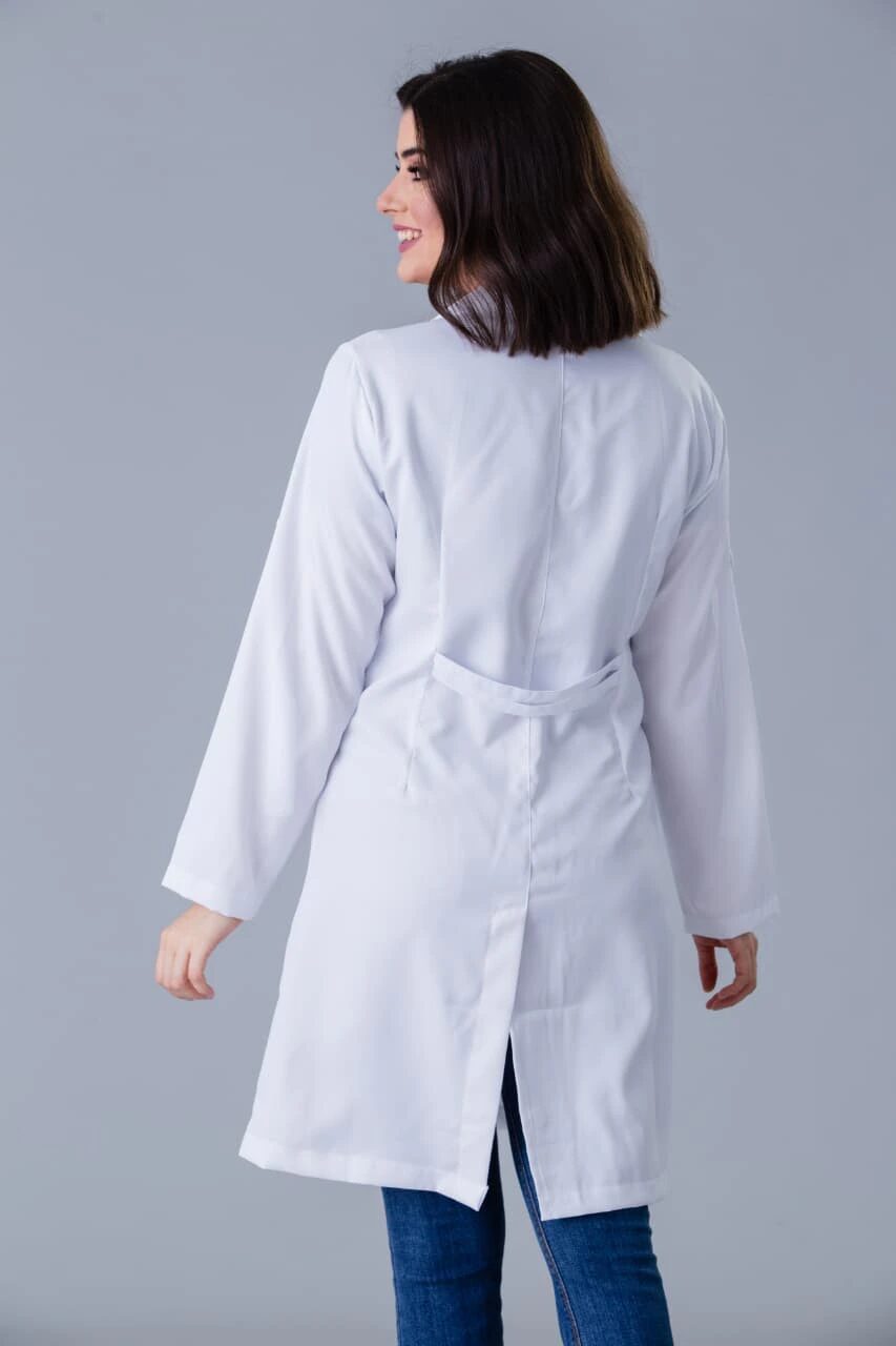 Jaleco Manga Longa Feminino em Gabardine com Martingale (492)